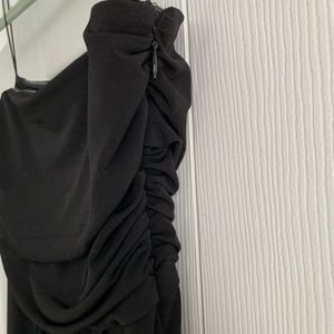 Jennifer Lopez Black Strapless Dress